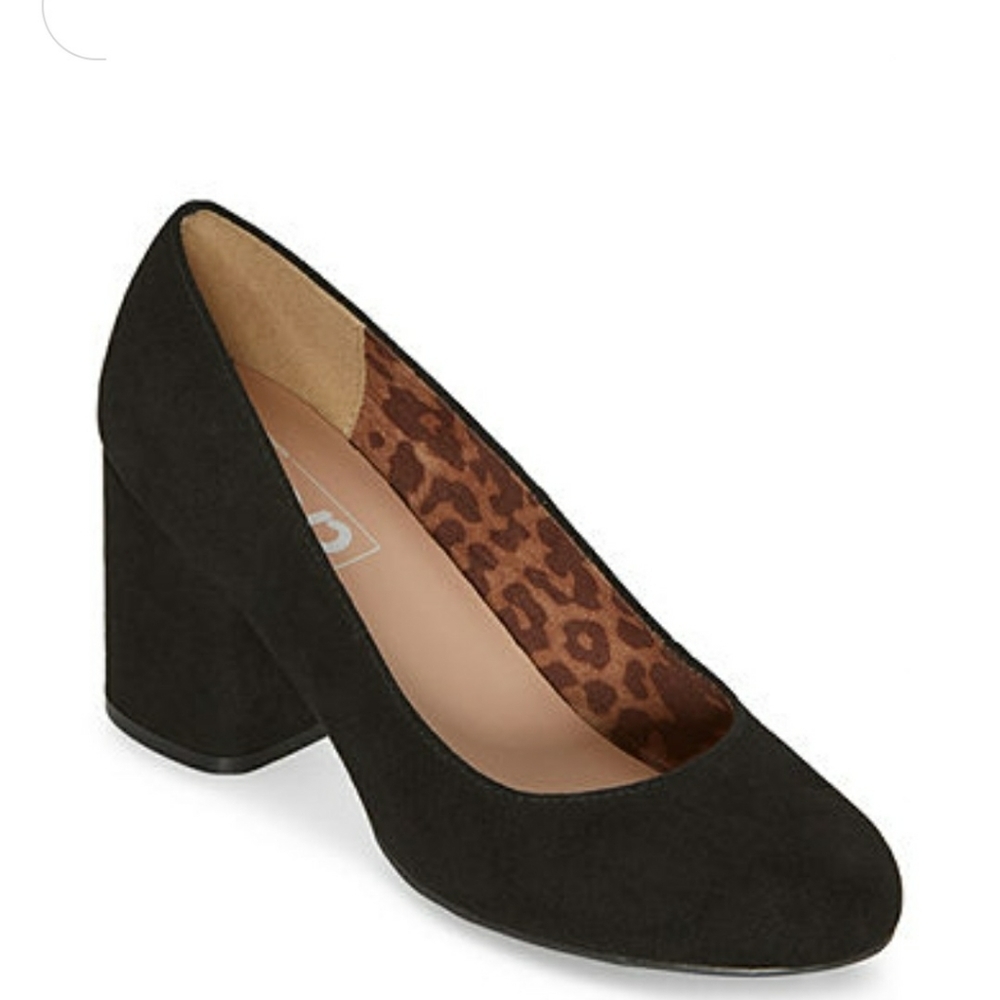 Pop Womens Laney Pumps Block HeelSize 9.5M, Color Black